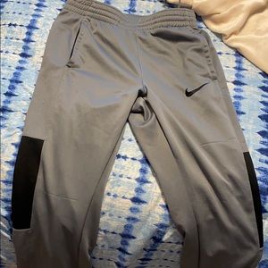 grey and black nike sweatpants- dry fit